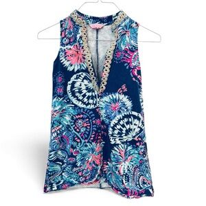Lilly Pulitzer Multicolor Floral Tank Top